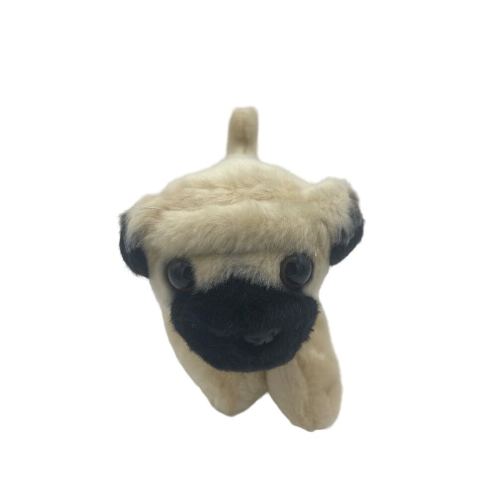 Aurora Miyoni Pug Pup 10 Inch Plush Figure Tan Black Stuffed Animal